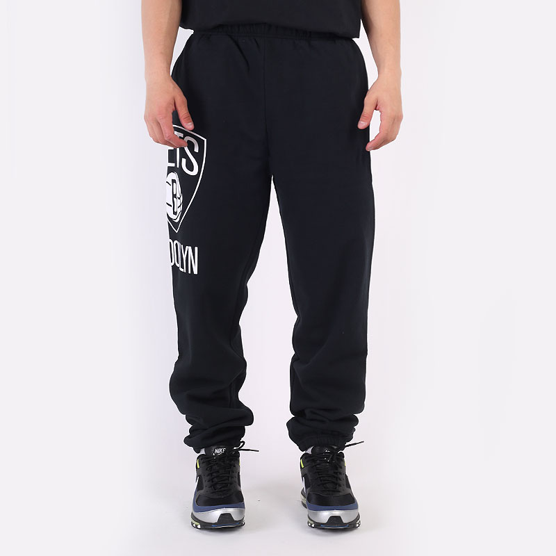 мужские черные брюки Mitchell and ness NBA Brooklyn Nets Pants 507PBRONETBLK - цена, описание, фото 4